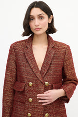Smythe Tweed Double Breasted Blazer