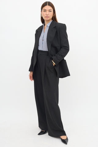Smythe Pleated Wide Leg Trouser