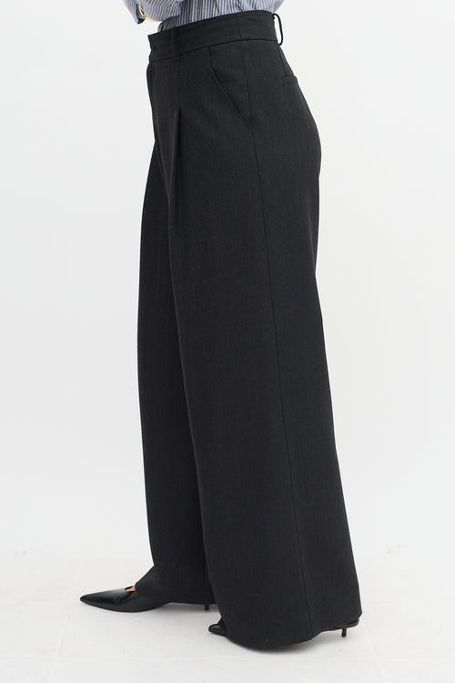 Smythe Pleated Wide Leg Trouser