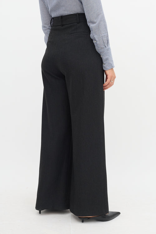 Smythe Pleated Wide Leg Trouser
