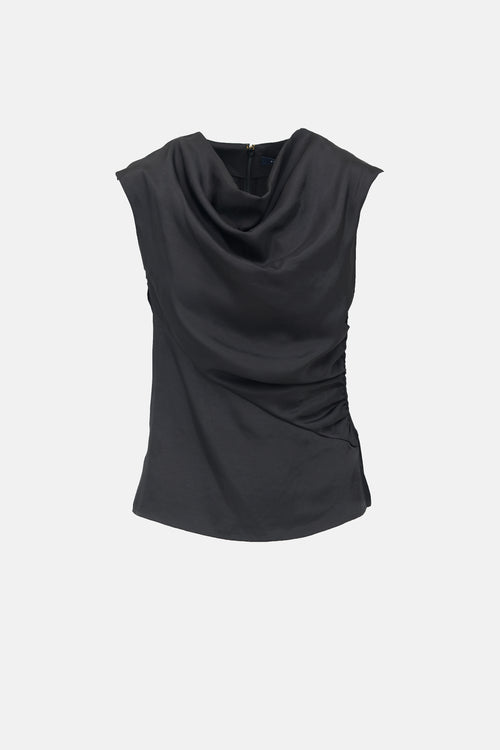 Soeur Satin Eclat Draped Top