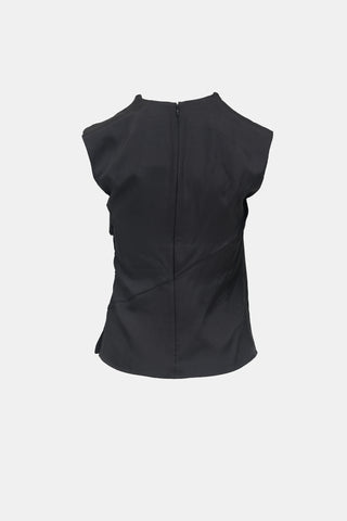 Soeur Satin Eclat Draped Top