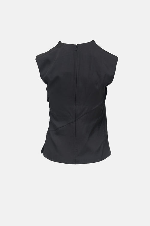 Soeur Satin Eclat Draped Top