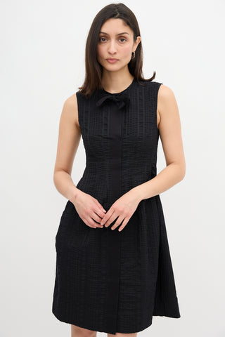 Sportmax Puckered Stripe Dress