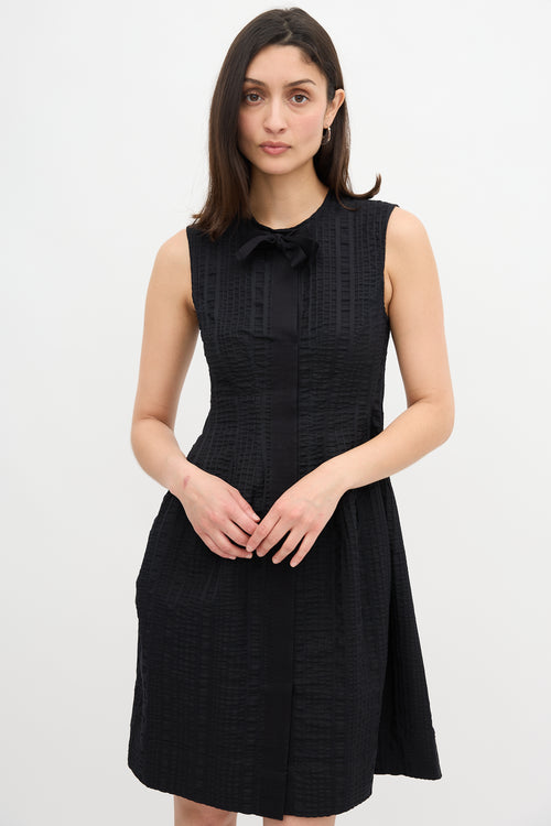 Sportmax Puckered Stripe Dress