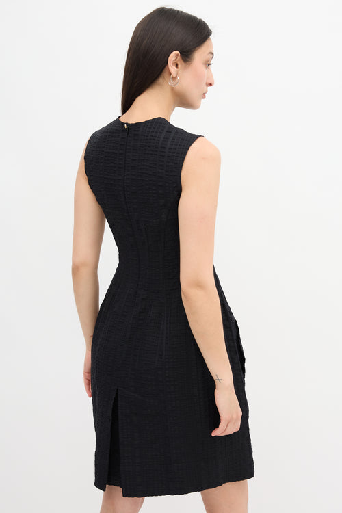 Sportmax Puckered Stripe Dress