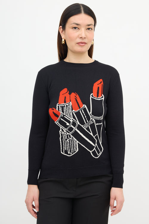 Stella McCartney Wool Lipstick Sweater