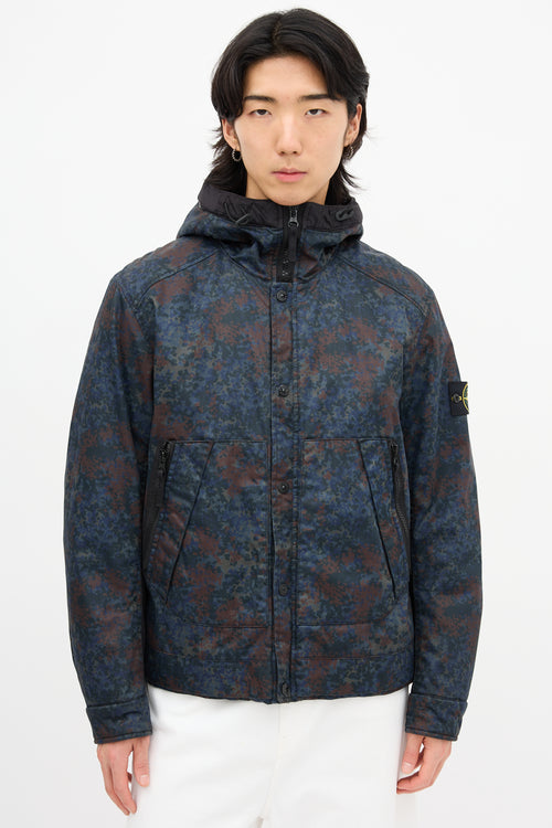 Stone Island Raso Gommato Printed Jacket
