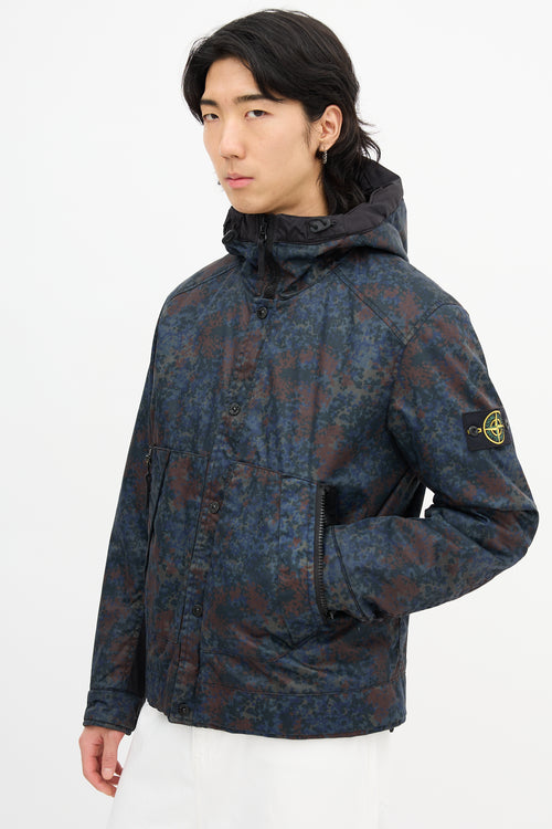 Stone Island Raso Gommato Printed Jacket