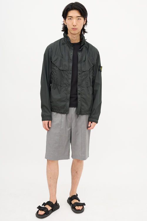 Stone Island Nylon Packable Hooded Jacket