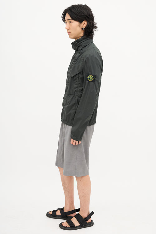 Stone Island Nylon Packable Hooded Jacket