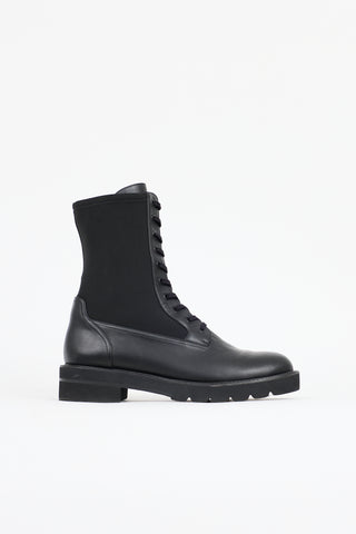 Stuart Weitzman Leather Ande Combat Boot