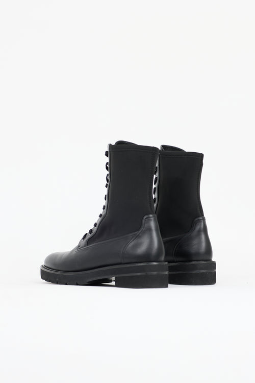 Stuart Weitzman Leather Ande Combat Boot