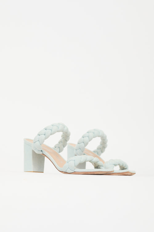 Stuart Weitzman Denim Braida Aleena Sandal