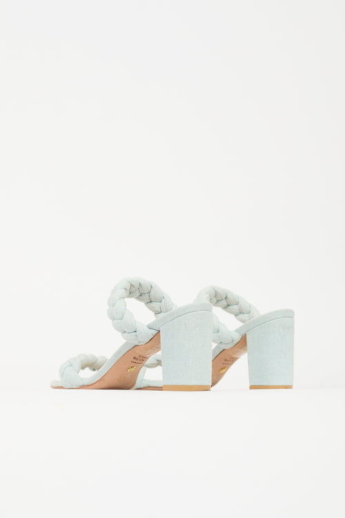 Stuart Weitzman Denim Braida Aleena Sandal