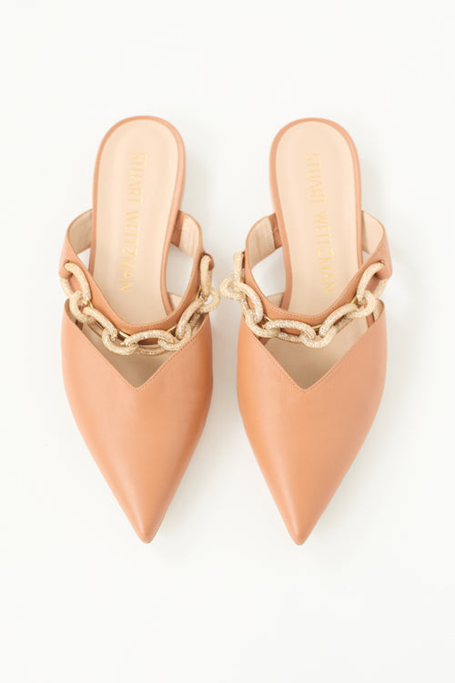 Stuart Weitzman Leather Khloe Mule