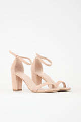 Stuart Weitzman Suede Nearlynude Heel