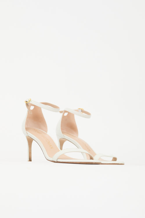 Stuart Weitzman Leather Nudist II Sandal