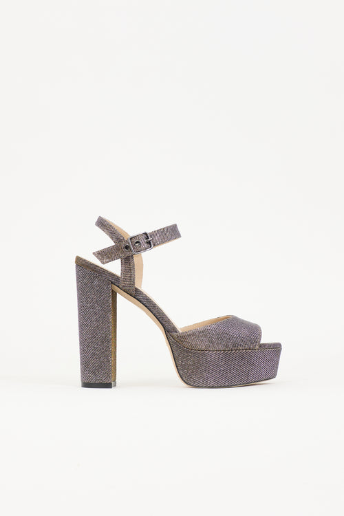Stuart Weitzman Glitter Dayna II Heel