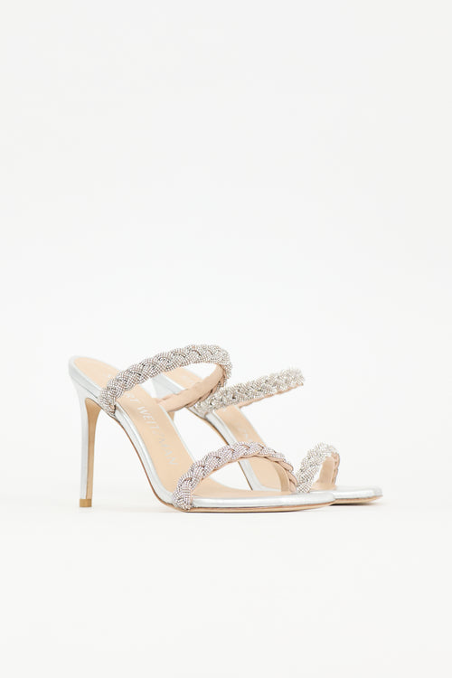 Stuart Weitzman Crystal Addison Sandal