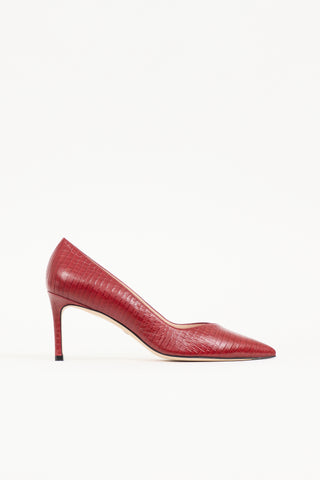 Stuart Weitzman Leather Laney Pump