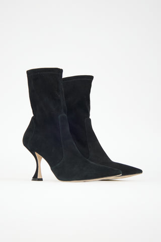 Stuart Weitzman Suede XCurve Boot