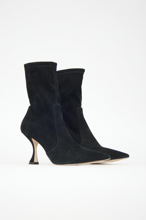 Stuart Weitzman Suede XCurve Boot