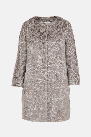 Max Mara Faux Fur Coat