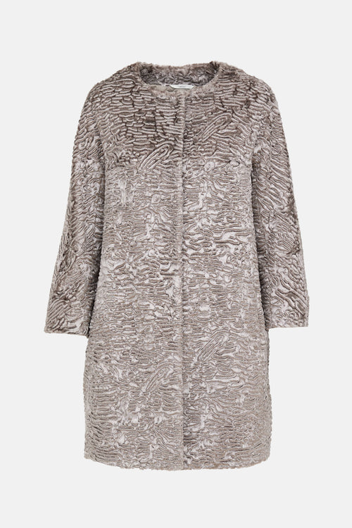 Max Mara Faux Fur Coat