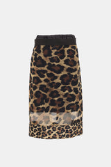 Sacai Asymmetrical Printed Wrap Skirt