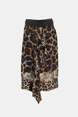Sacai Asymmetrical Printed Wrap Skirt
