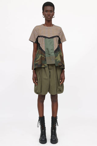 Sacai Printed Glencheck Top