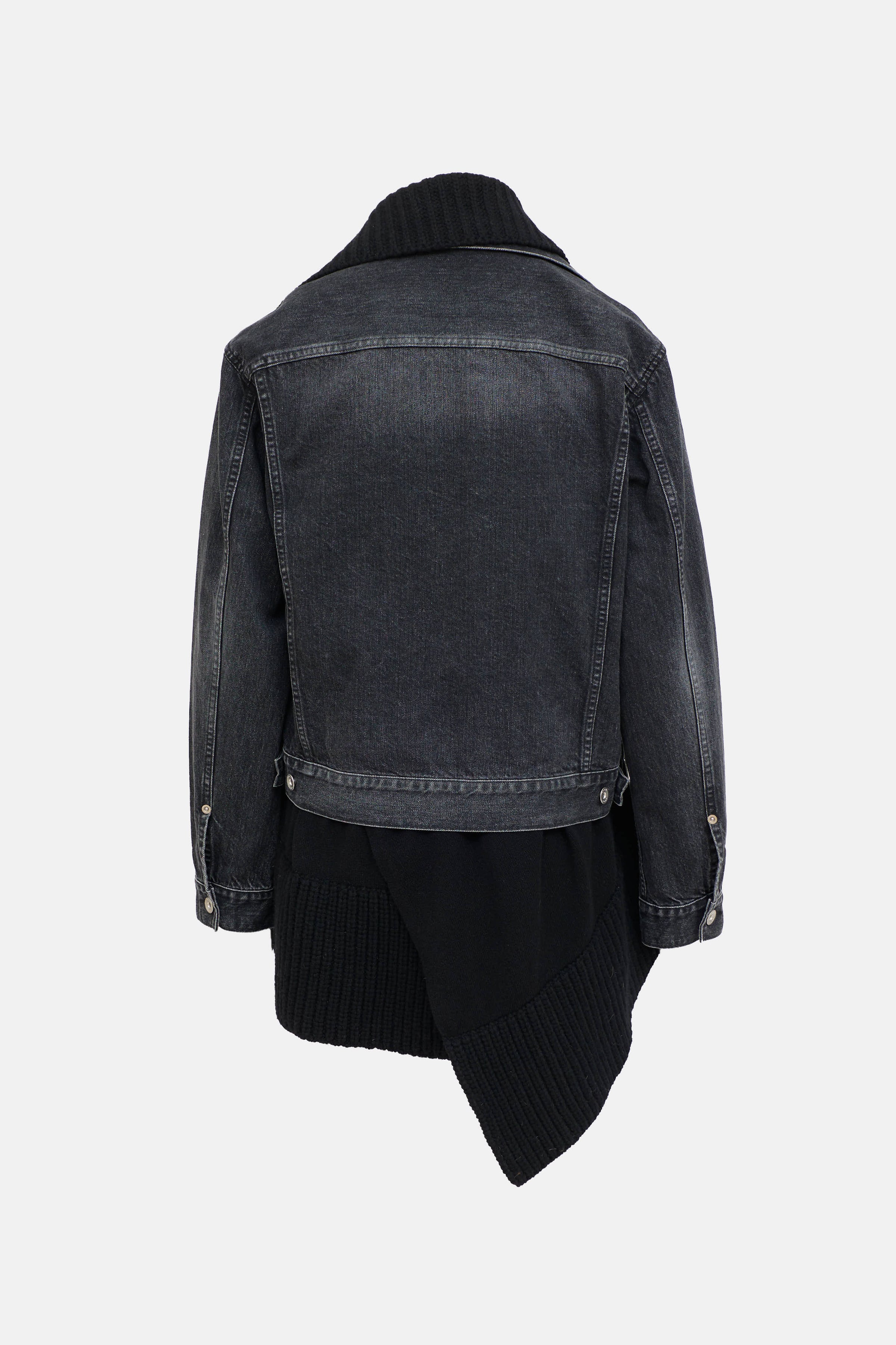 【新品未使用】sacai Denim x Knit Blouson 23AW M Sacai // Denim Knit Blouson Jacket – VSP Consignment
