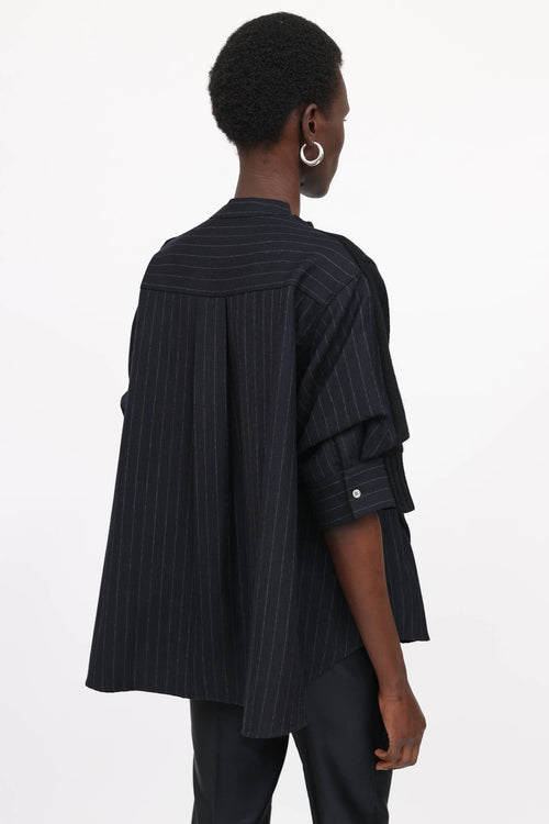Sacai Mixed Media Wool Sweater