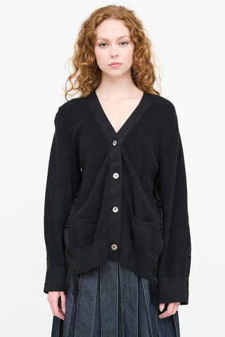 Sacai Knit Lace Cardigan