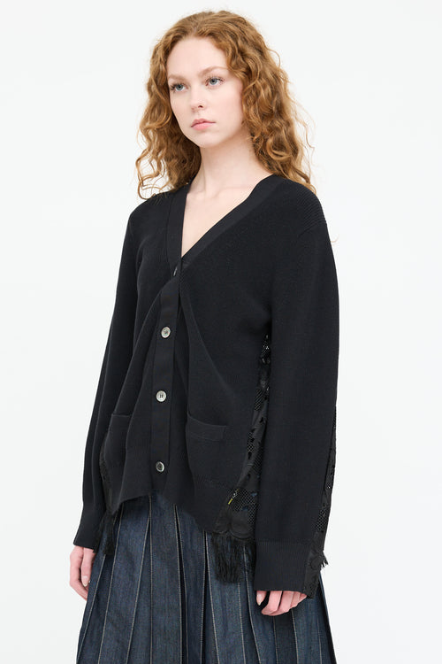 Sacai Knit Lace Cardigan