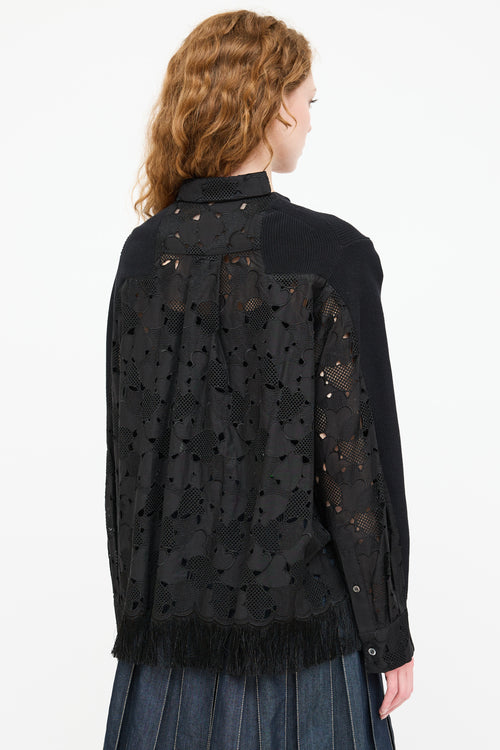 Sacai Knit Lace Cardigan