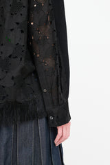 Sacai Knit Lace Cardigan