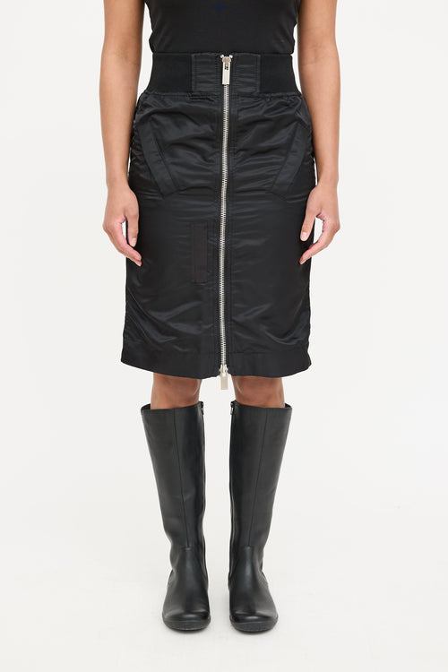 Sacai Nylon Zip Midi Skirt