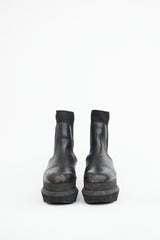 Sacai Black Platform Chelsea Boot