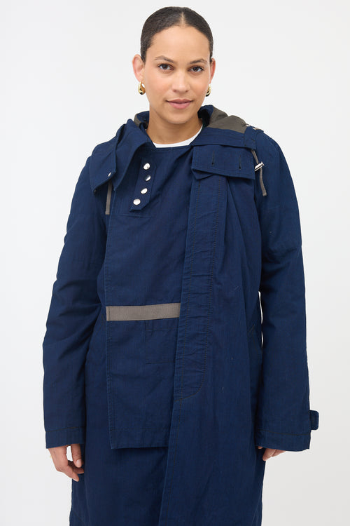 Sacai Chambray Panel Coat