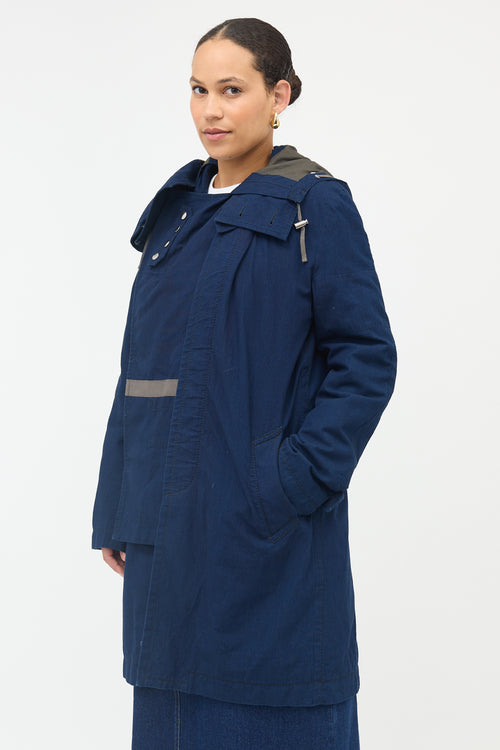 Sacai Chambray Panel Coat