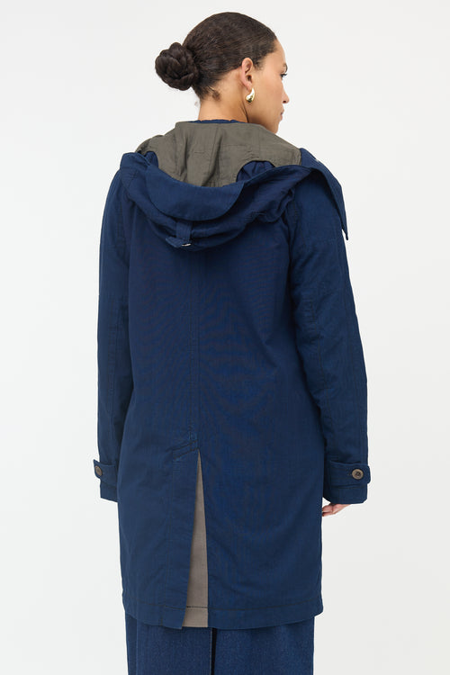 Sacai Chambray Panel Coat