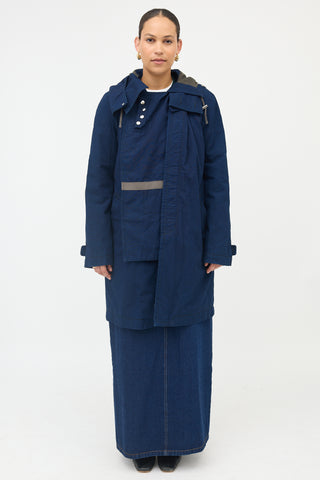 Sacai Chambray Panel Coat