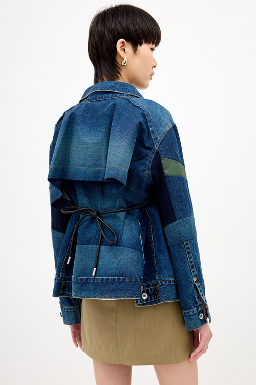 Sacai Denim Patchwork Jacket
