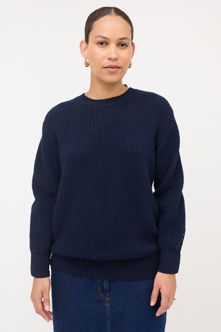 Sacai Eyelet Lace Back Sweater