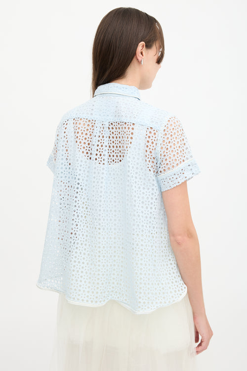 Sacai Eyelet A-Line Blouse