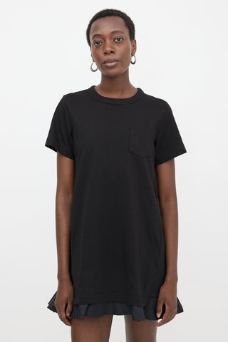 Sacai Nylon Panelled T-Shirt Dress