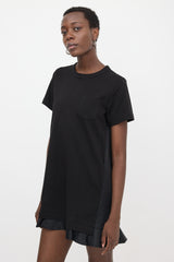 Sacai Nylon Panelled T-Shirt Dress