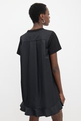 Sacai Nylon Panelled T-Shirt Dress